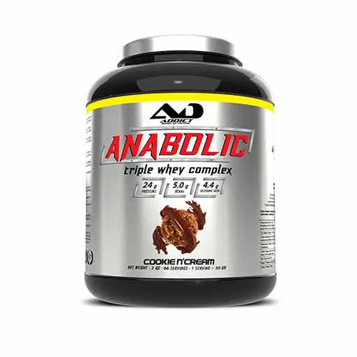 Addict Anabolic Triple Whey Complex (Cookie n'Cream - 2000 gr) - EXP 30/11/2026
