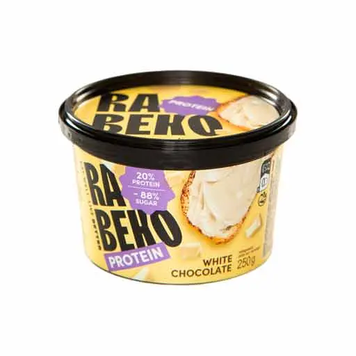 Rabeko Pâte à Tartiner Protéinée (Chocolat Blanc - 250 gr) - EXP 31/12/2026